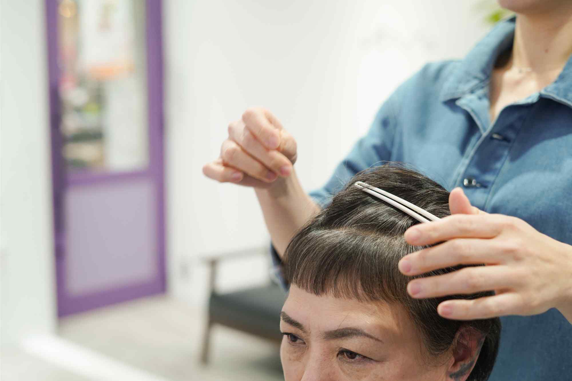 白髪ぼかしで自然に | 大阪府駒川中野周辺の美容室ならhair atelier ミライイロ