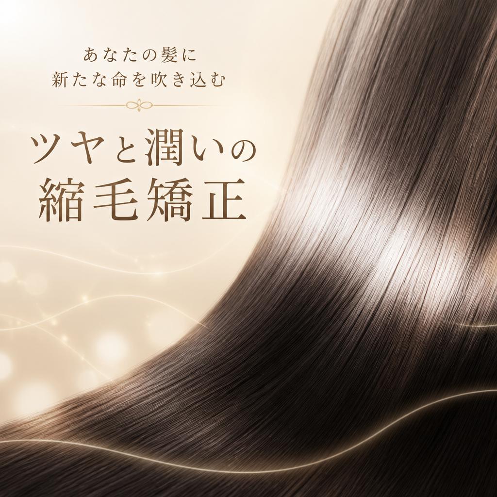 あなたの髪に新たな命を吹き込む、ツヤと潤いの縮毛矯正