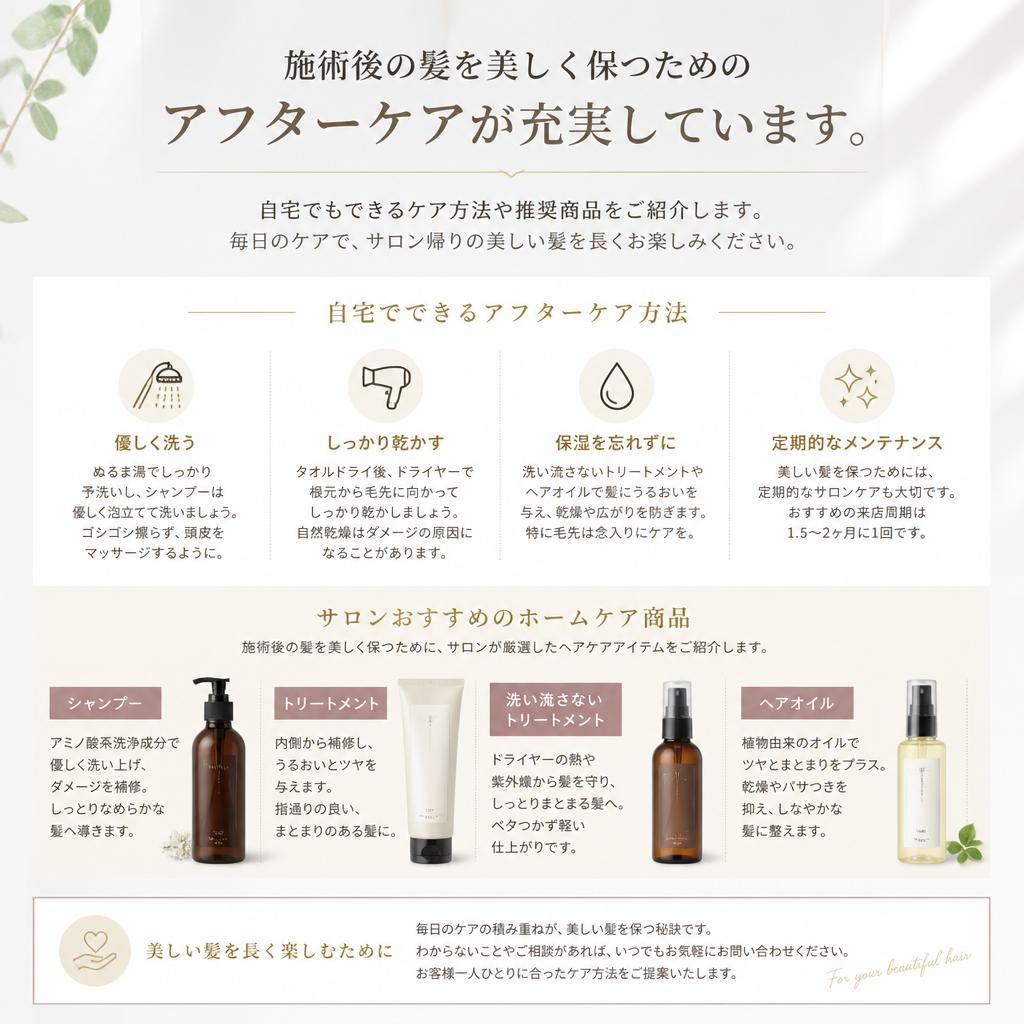 5. 施術後のアフターケア