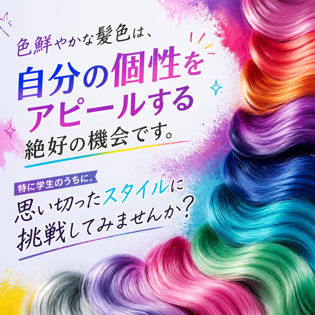 派手髪染めで自分を表現しよう!