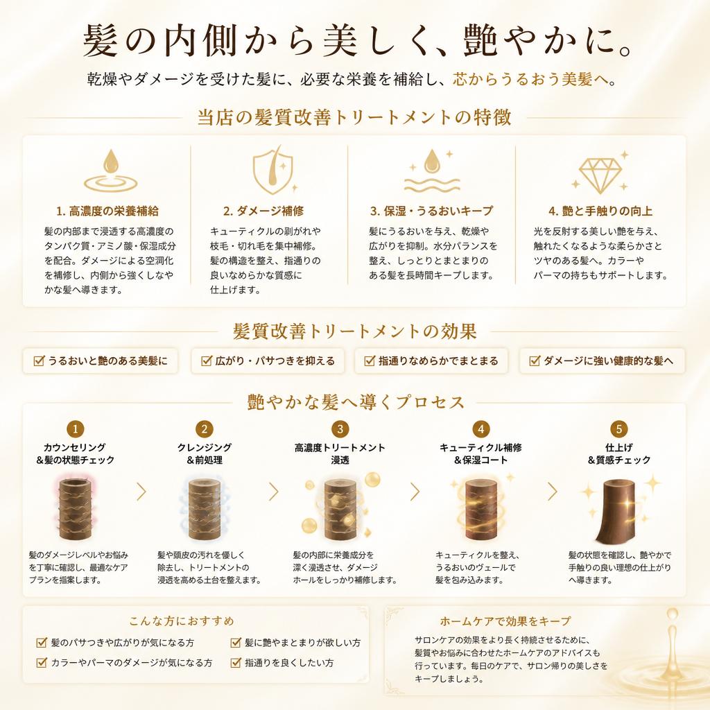 髪質改善トリートメントとは？