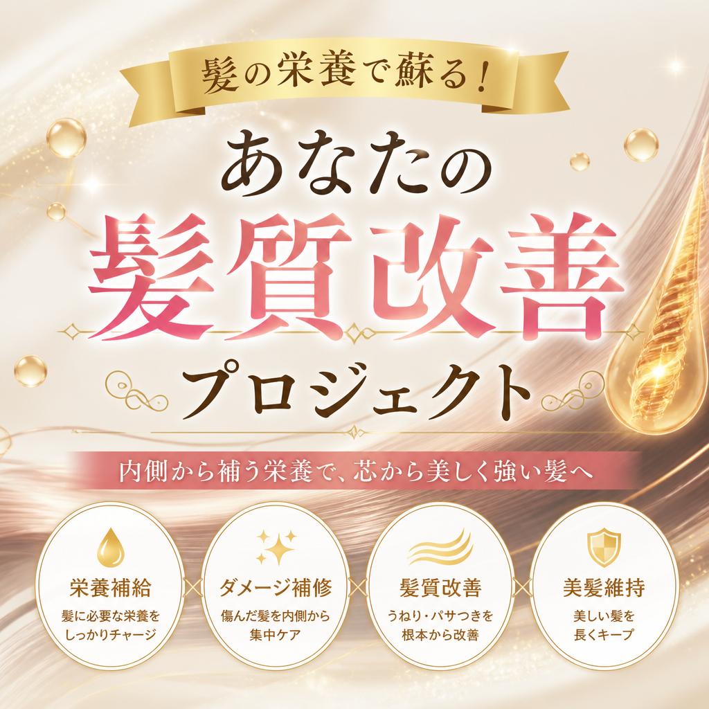 髪の栄養で蘇る！あなたの髪質改善プロジェクト
