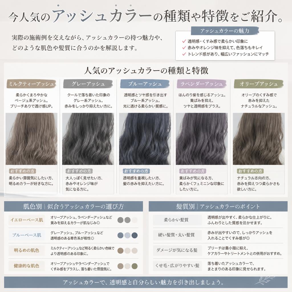 おすすめのアッシュカラー
