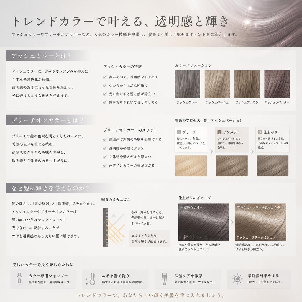 トレンドを取り入れたカラーケア