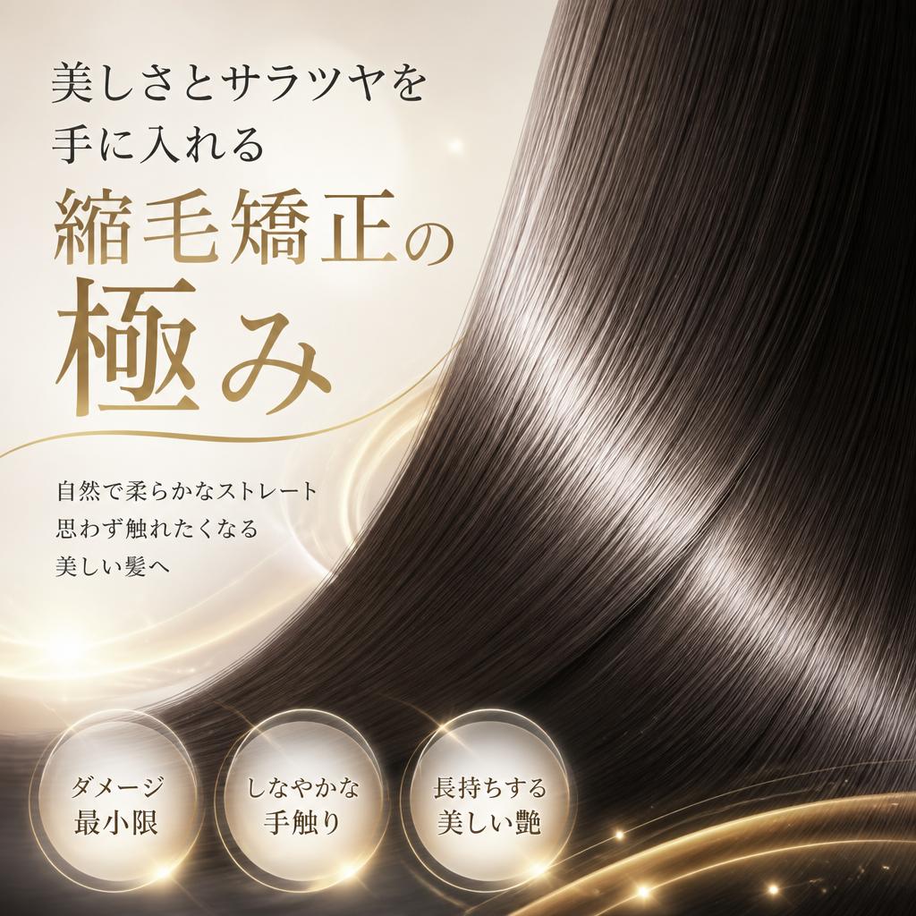 美しさとサラツヤを手に入れる縮毛矯正の極み