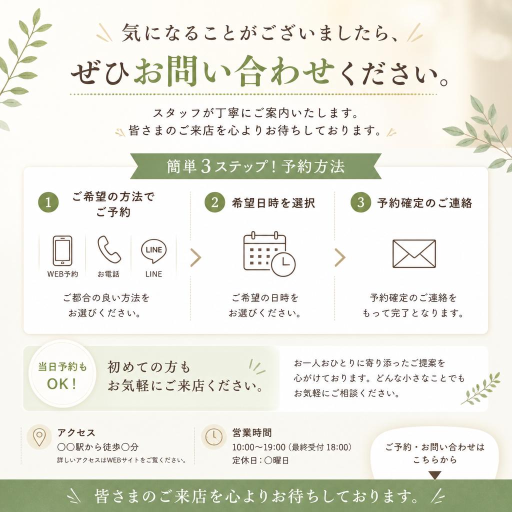 ご予約やお問い合わせはこちらから