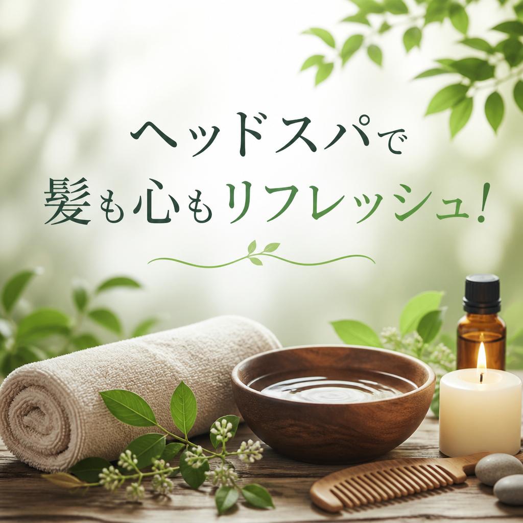 ヘッドスパで髪も心もリフレッシュ！