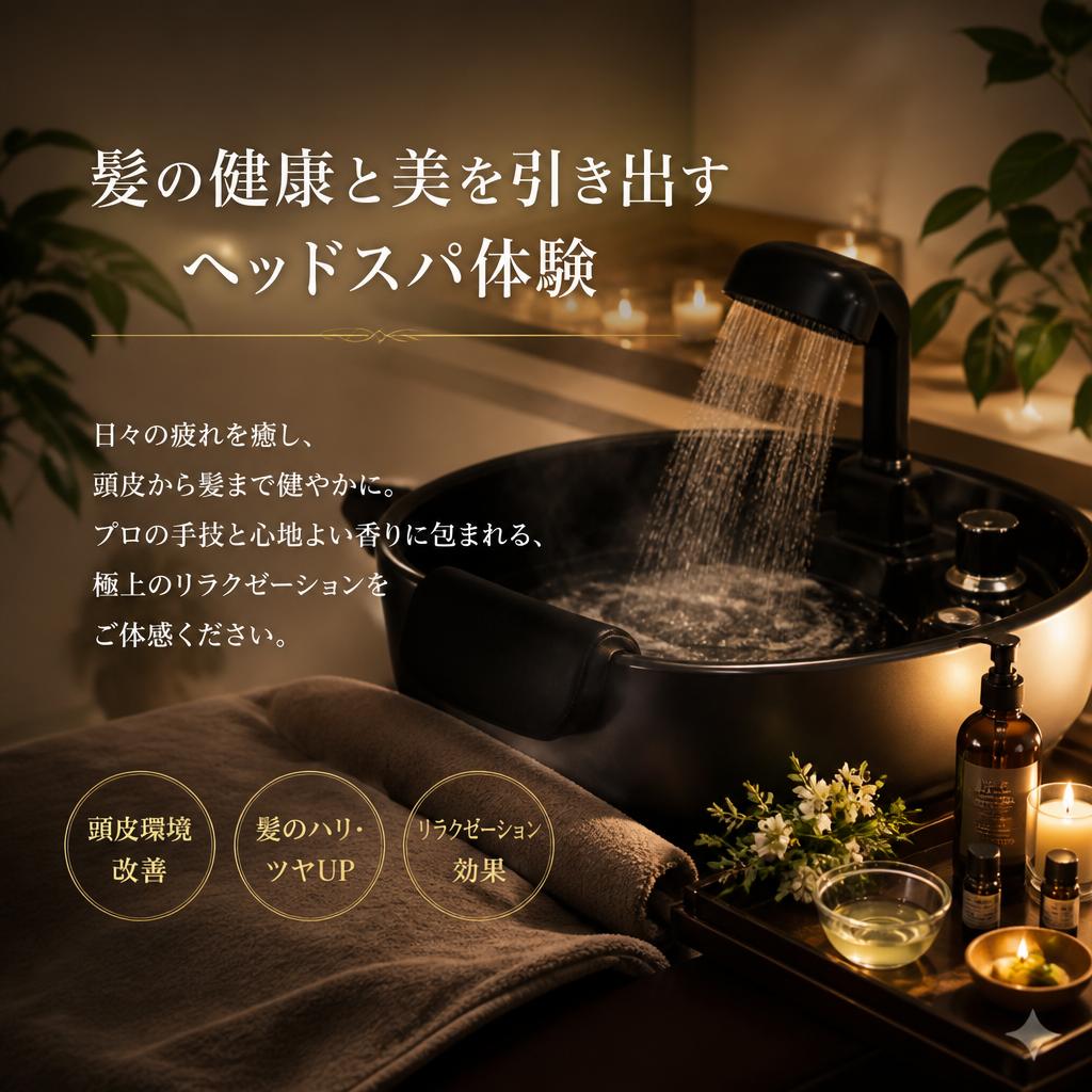 髪の健康と美を引き出すヘッドスパ体験