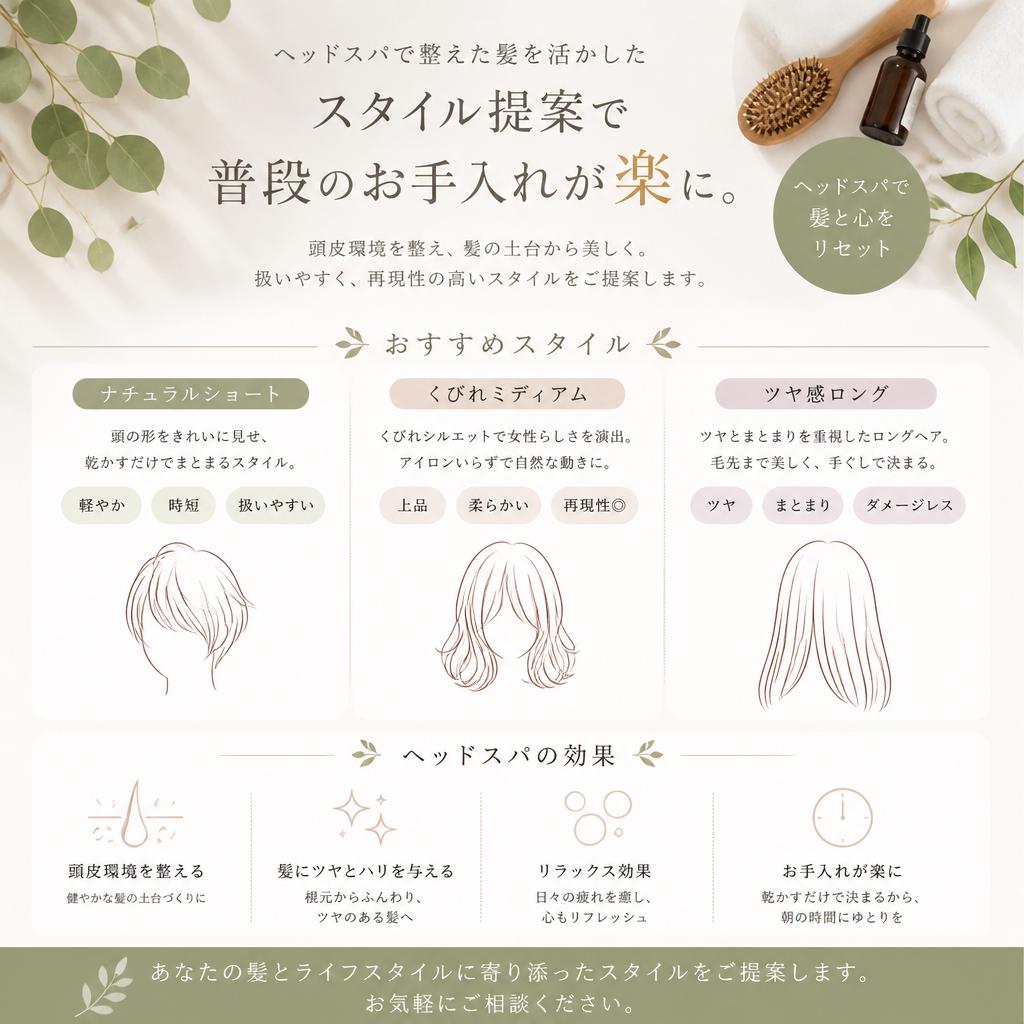 ヘアアレンジの楽しみ